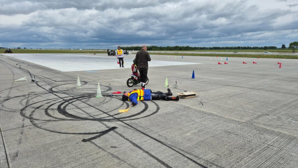 Trať byla náročná, Motogymkhana